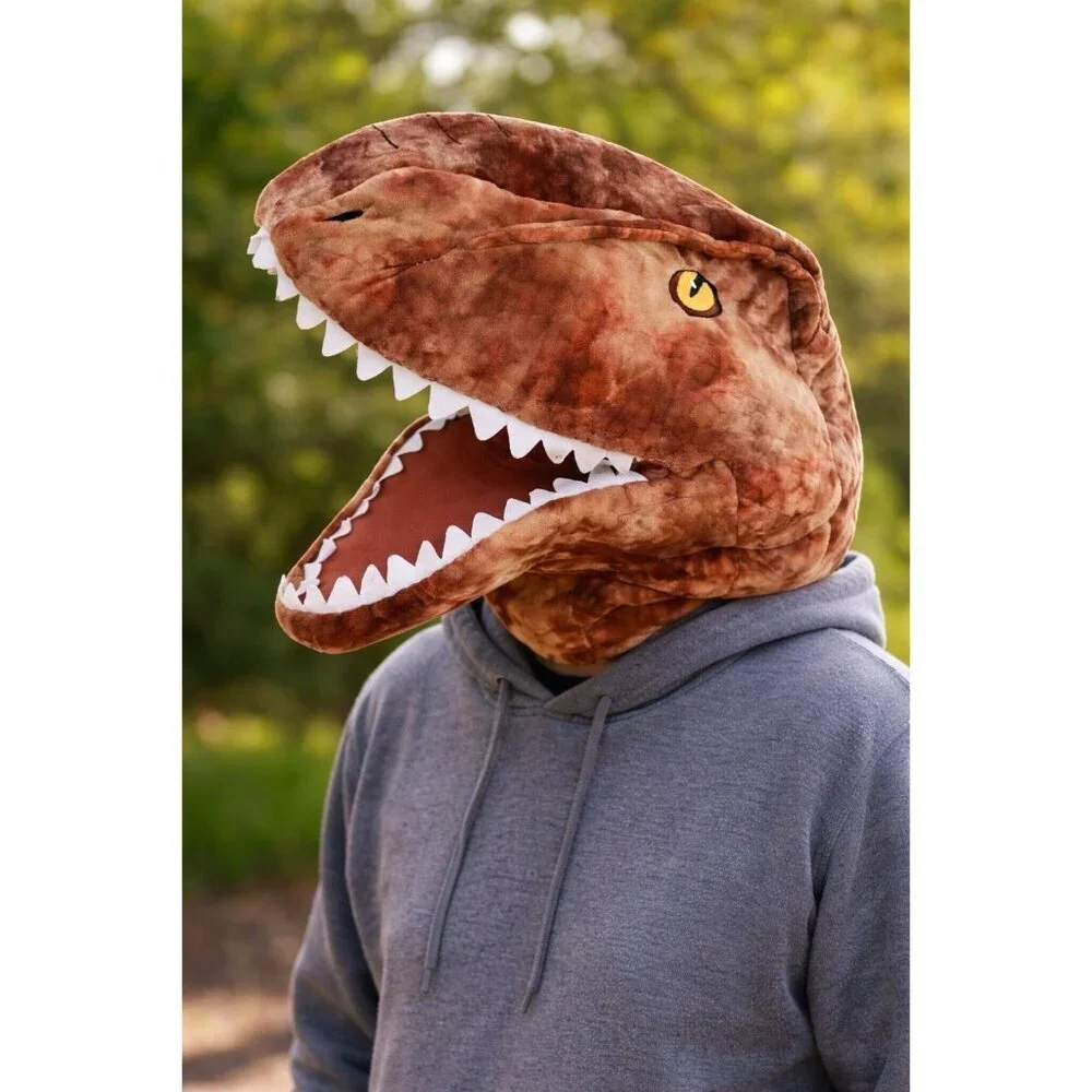 DanDee T-Rex Dinosaur Head Mask Big Plush Large Foam Jurassic Park Costume